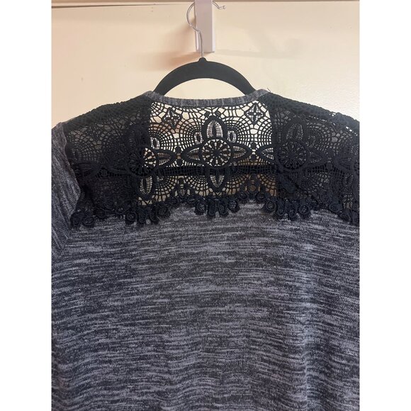 Time and Tru Small Gray Open Front Cardigan - Picture 5 of 5